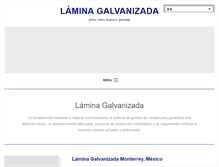 Tablet Screenshot of lamina-galvanizada.com